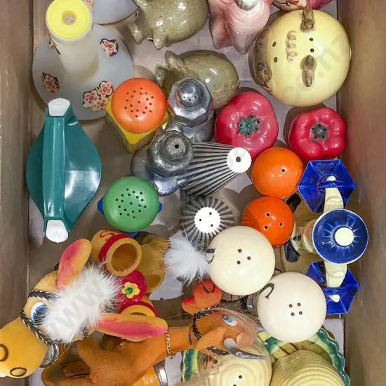 Box Quantity of Novelty Salt and Pepper Shakers