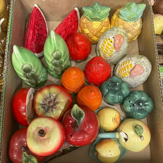 Small Box Quantity of Novelty Salt and Pepper Shakers