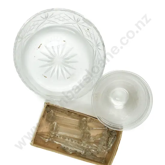 Crystal Bowl Together With Finger Bowls and Knife Rests Etc.