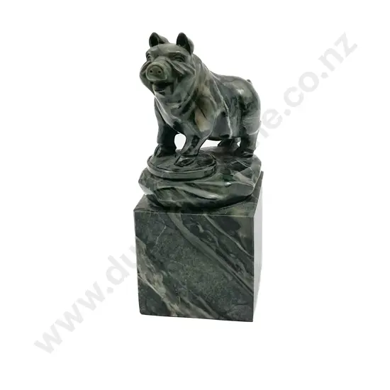 Marble Pig Ornament