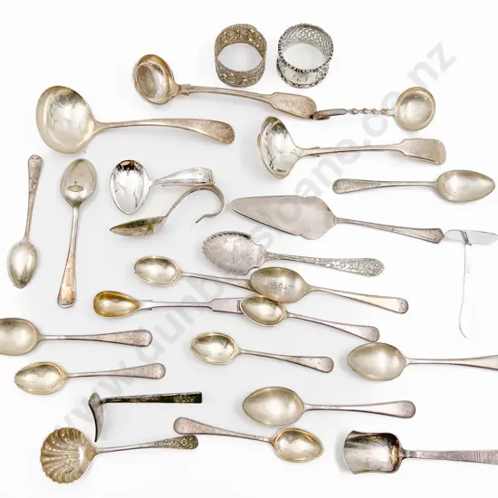 Small Quantity of Assorted Cutlery Together With Napkin Rings