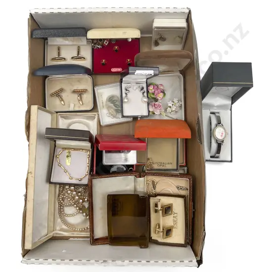 Quantity of Assorted Costume Jewellery Incl. Watches and Cufflinks