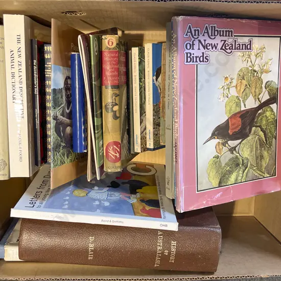 Box of Assorted Books including Birds Reference Books