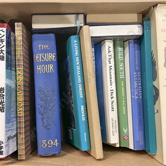 Box of Books Including The Leisure Hour