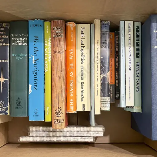 Box of Assorted Books Including NZ Reference