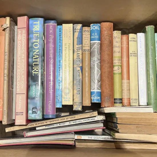 Box of Assorted NZ and Bird Reference Volumes