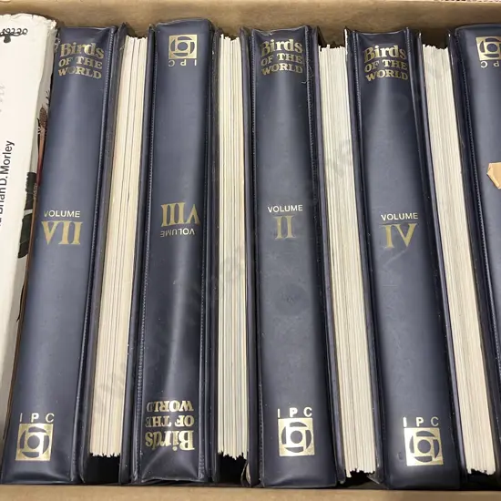 Box of Mostly Birds of The World Magazine Volumes