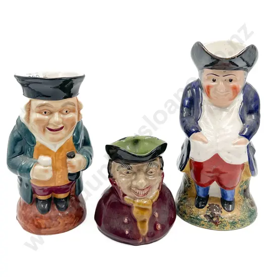 Victorian Staffordshire Toby Jug and Two Others