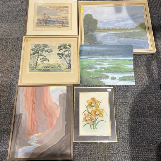 Box of Assorted Framed and Loose Works (AF)