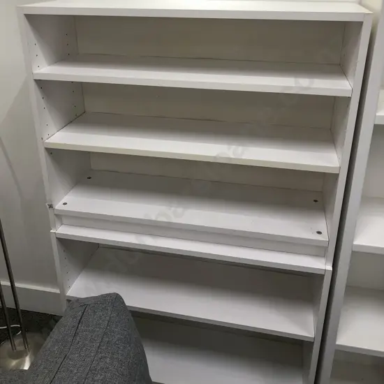 Two Modern Low Book Shelfs