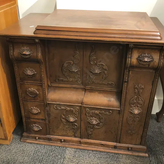 Victorian Multi Drawer Sewing Cabinet