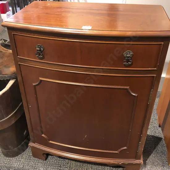 Mahogany Single Drawer Side Cabinet