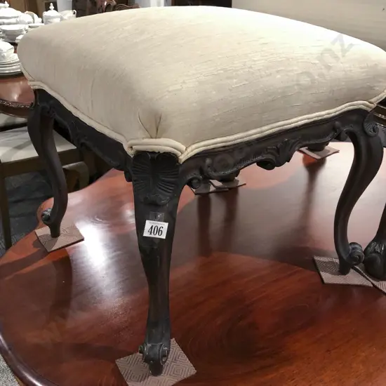 Victorian Upholstered Stool (Repair)