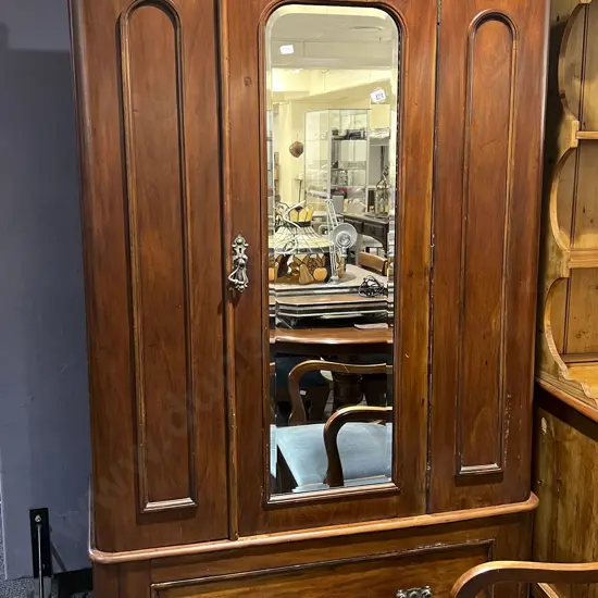 Victorian Mirror Door Wardrobe