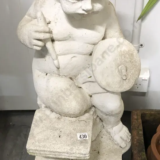 Garden Ornament of Boy Painting