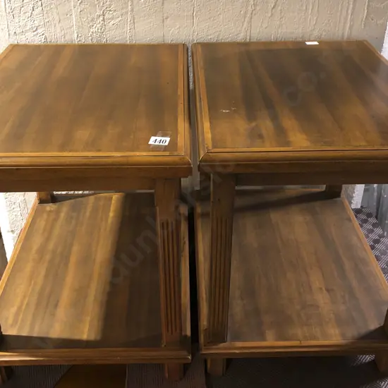 Pair of Two Tier Occasional Tables