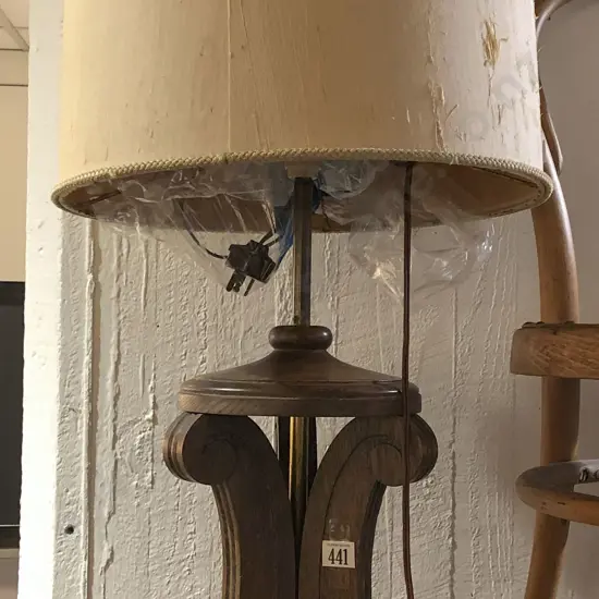 Oak Table Lamp