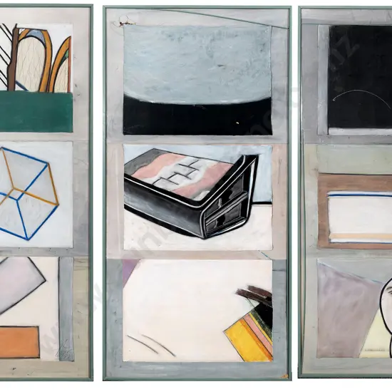 Gordon Crook (1921-2011) - Difficulty at the Beginning (triptych)