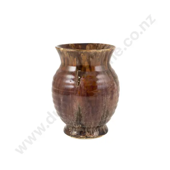 Crown Lynn Trickle Glaze Vase