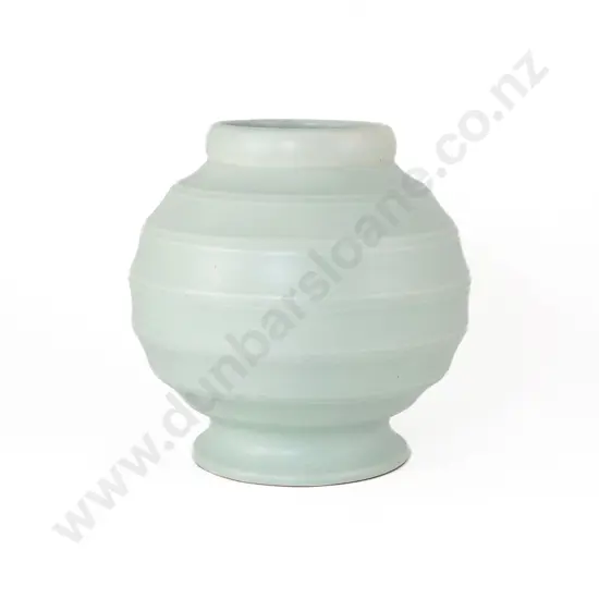 Ernest Shufflebotham Rare Crown Lynn Hand Potted Vase