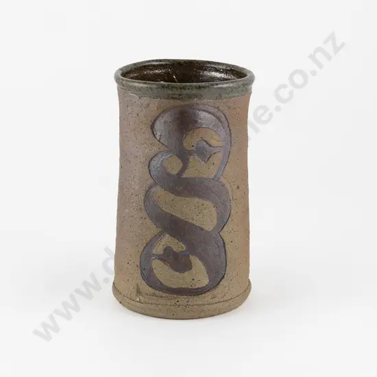 Barry Brickell Vase With Manaia Decoration