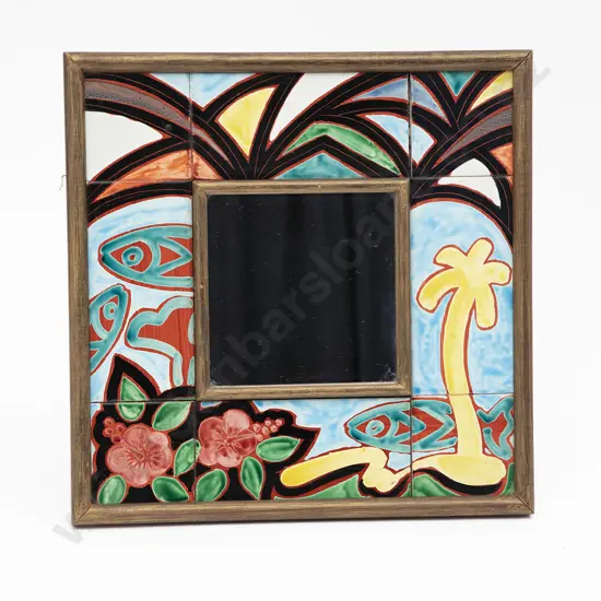 Warren Tippett Mirror with Ceramic Tile Frame