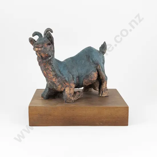 Ceramic Goat Sculpture (Attributed Muriel Moody)