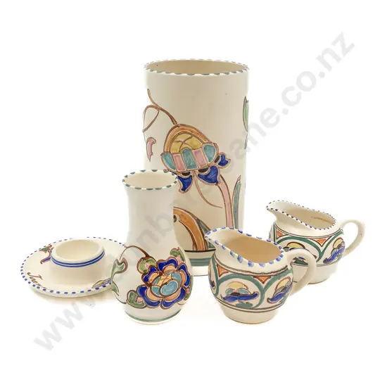 Five Pieces of Devon Pottery