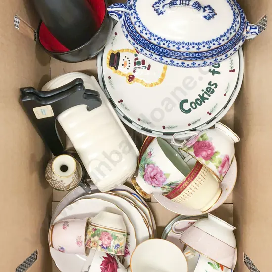 Box of Assorted China