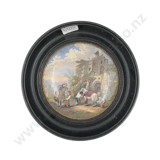 Framed Vict Pratt Ware Pot Lid