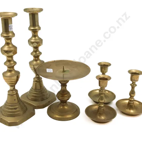 Quantity of Assorted Brassware Incl Candlesticks