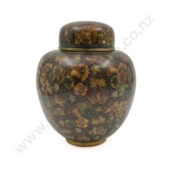 Cloisonne Ginger Jar
