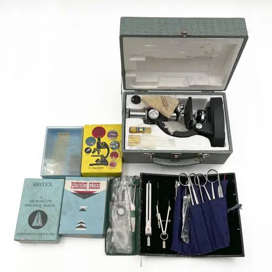 Box of Assorted incl Mini Microscope