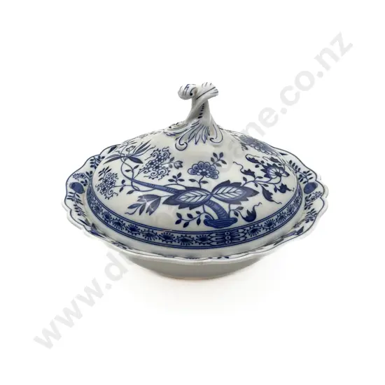Hutschenreuther Blue & White Lidded Serving Dish