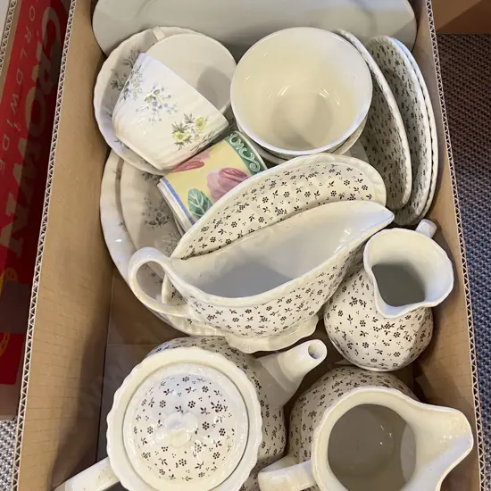 Box of Assorted China