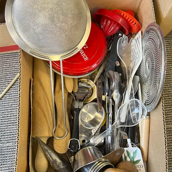 Box of Assorted Kitchenware