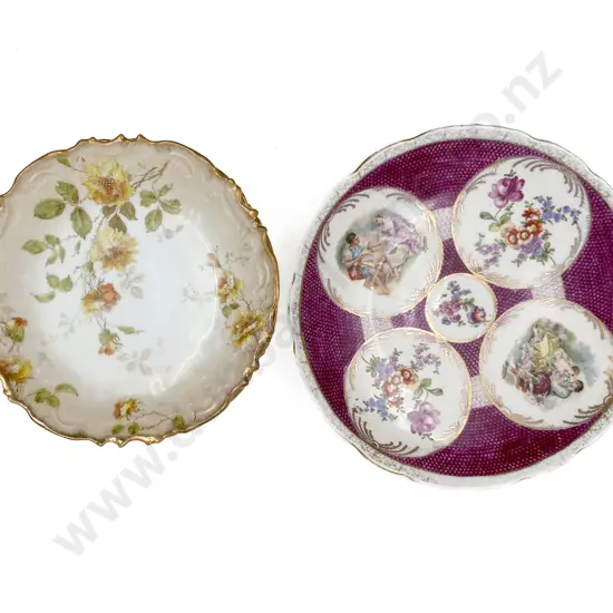 Five Assorted Fancy China Plates