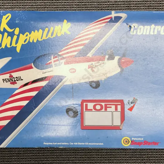 Boxed Super Chipmunk Model Plane