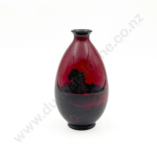 RD Flambe Ovoid Vase