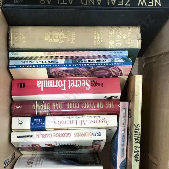 Box of Books Including NZ Reference