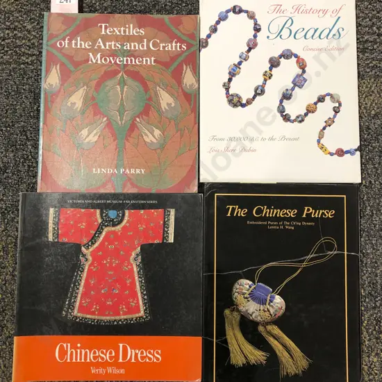 Textiles of the Arts & Crafts Movement & the History of Beads & Two Others