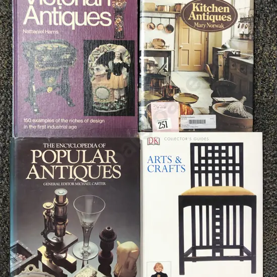 Four Antique Reference Volumes