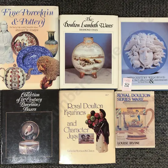 Six Antique Porcelain Reference Volumes