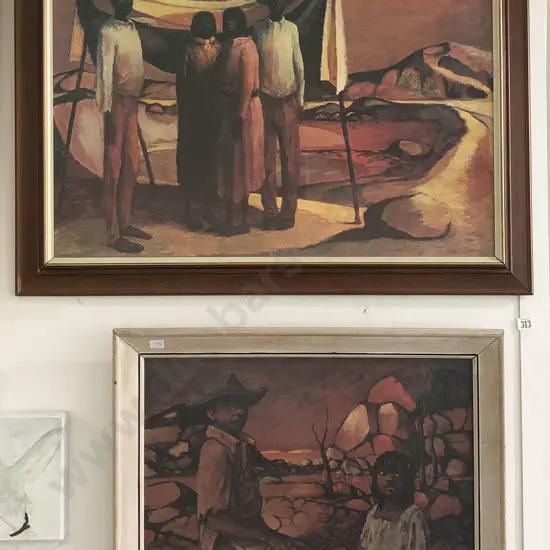 Two Russell Drysdale Framed Prints