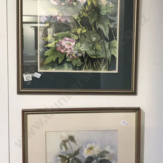Two Framed Floral Watercolours
