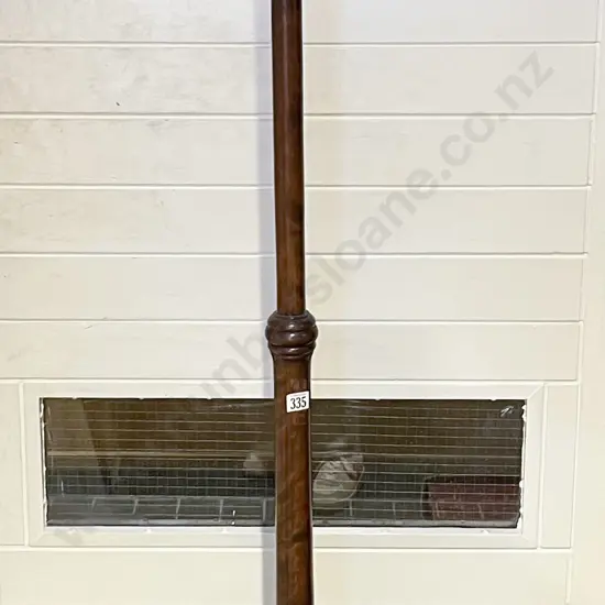 Mahogany Turned Pole on Tripod Base