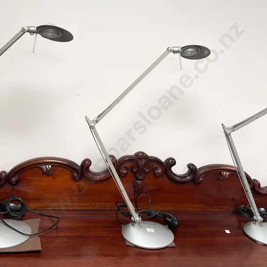 Three Modern Anglepoise Lamps