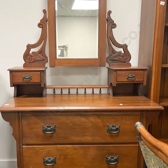 Mirror Back Dressing Chest