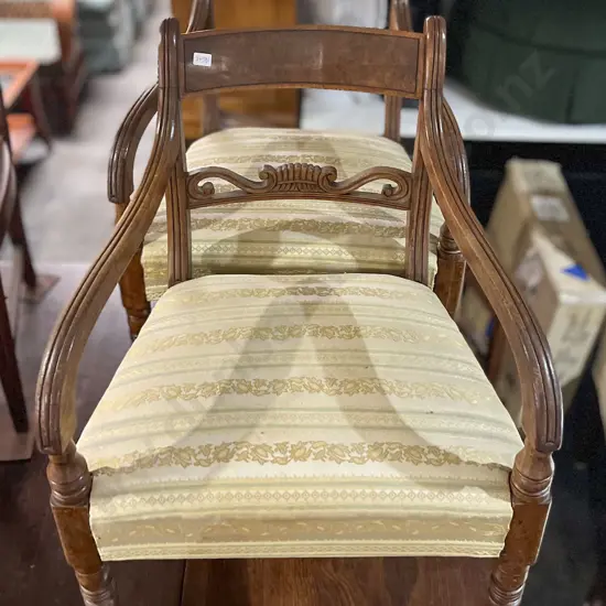 Pair of Regency Mahogany Carvers