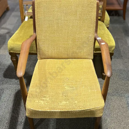 Mid Century Elbow Chair (upholstery faults)